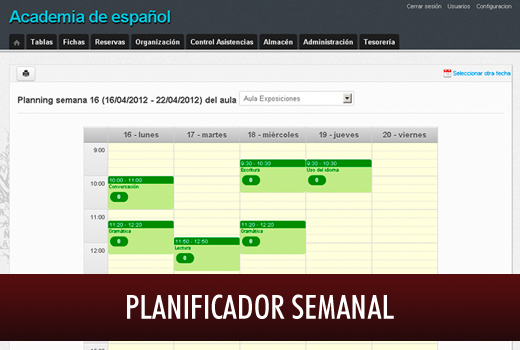 Planificador Semanal Software Ofimática - OfiELE